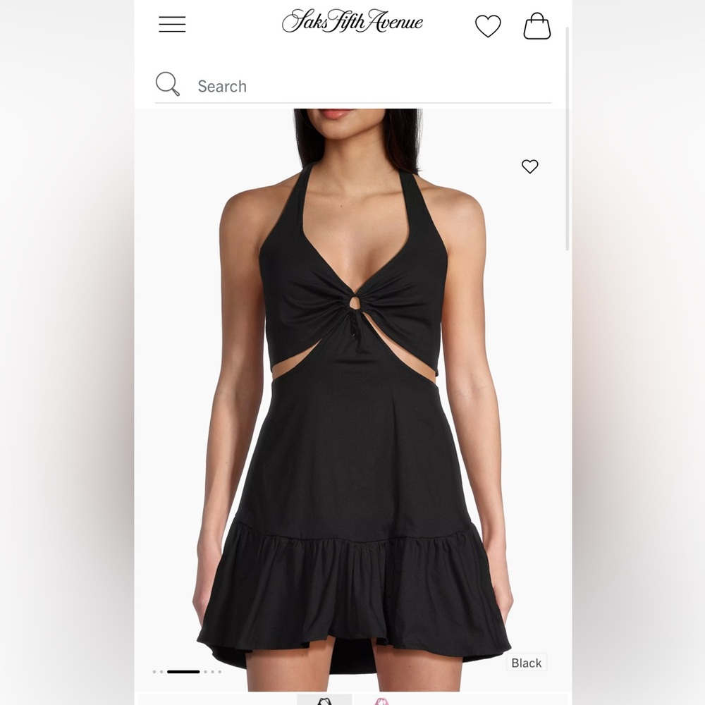 Ariel Cotton Blend O-Ring Minidress